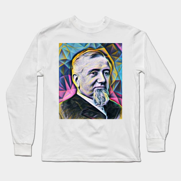 George Pullman Portrait | George Pullman Artwork 10 Long Sleeve T-Shirt by JustLit